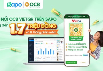 Sapo tích hợp thanh toán thông minh, tiện lợi với OCB VietQR